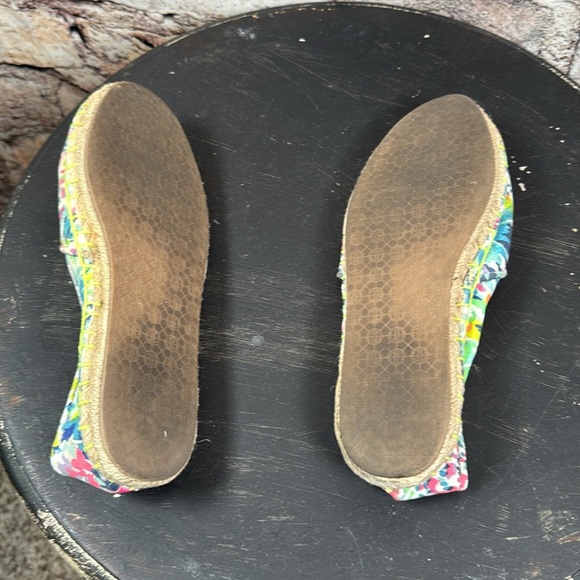 Lilly Pulitzer size 7 Colorful Espadrille Flats. S12 - Picture 4 of 5
